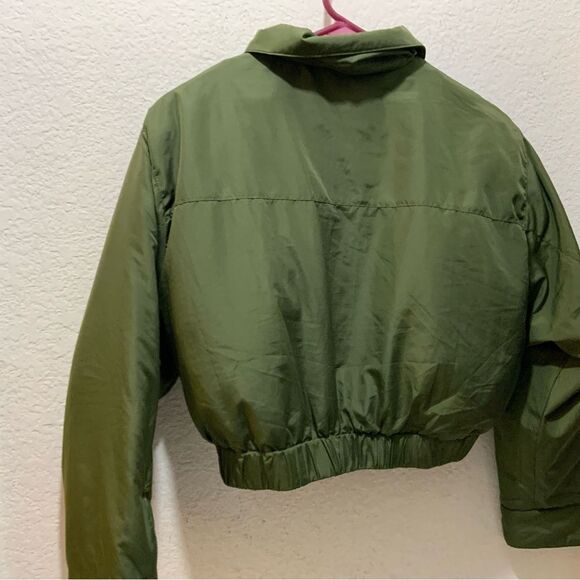 La bijou Olive Green  Bomber Jacket size small - Picture 5 of 9